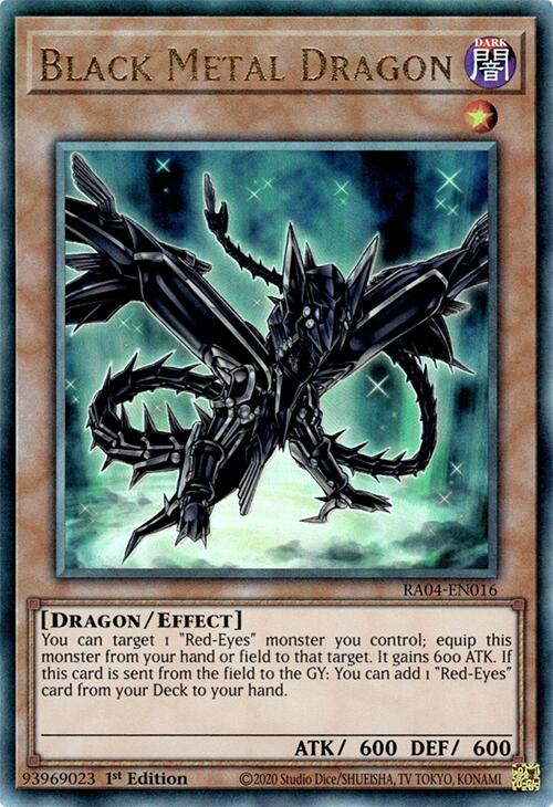 Black Metal Dragon [RA04-EN016] Prismatic Ultimate Rare | Exor Games New Glasgow