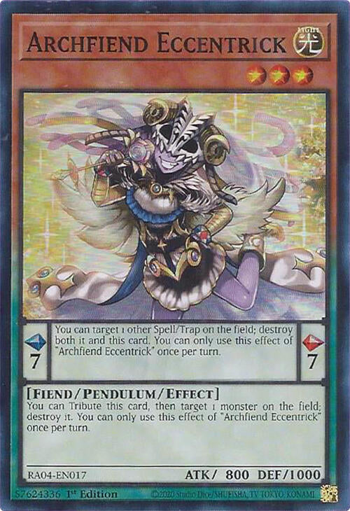 Archfiend Eccentrick [RA04-EN017] Super Rare | Exor Games New Glasgow