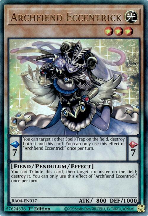 Archfiend Eccentrick [RA04-EN017] Prismatic Ultimate Rare | Exor Games New Glasgow