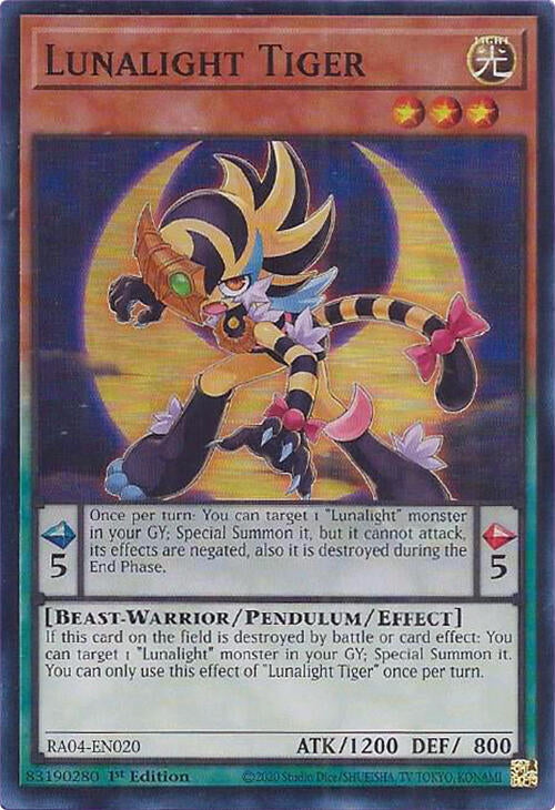 Lunalight Tiger [RA04-EN020] Super Rare | Exor Games New Glasgow