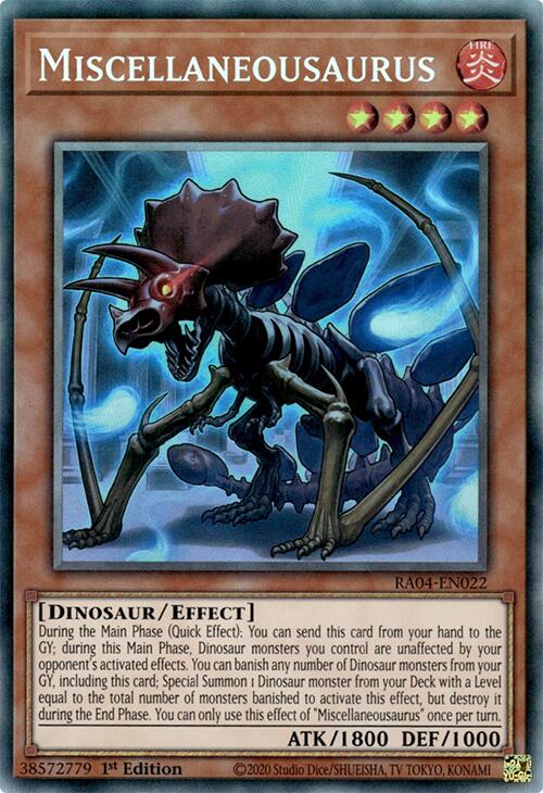 Miscellaneousaurus [RA04-EN022] Prismatic Collector's Rare | Exor Games New Glasgow