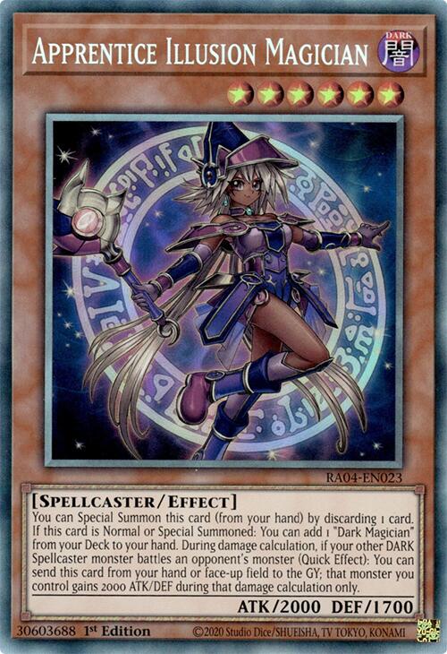 Apprentice Illusion Magician [RA04-EN023] Prismatic Collector's Rare | Exor Games New Glasgow