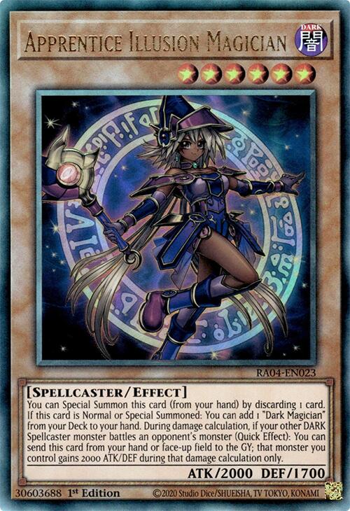 Apprentice Illusion Magician [RA04-EN023] Prismatic Ultimate Rare | Exor Games New Glasgow