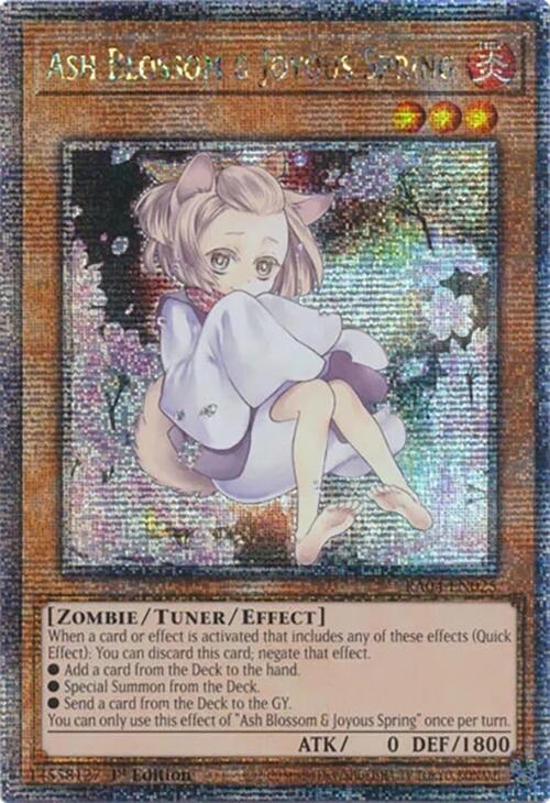 Ash Blossom & Joyous Spring (Alternate Art) [RA04-EN025] Quarter Century Secret Rare | Exor Games New Glasgow
