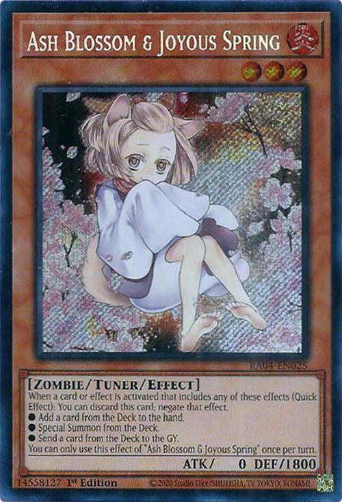 Ash Blossom & Joyous Spring (Alternate Art) [RA04-EN025] Secret Rare | Exor Games New Glasgow