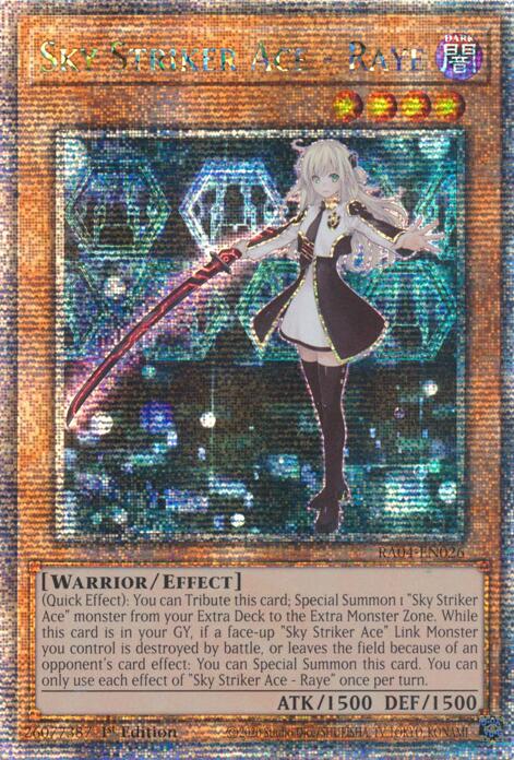 Sky Striker Ace - Raye [RA04-EN026] Quarter Century Secret Rare | Exor Games New Glasgow