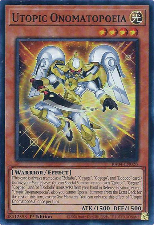 Utopic Onomatopoeia [RA04-EN028] Super Rare | Exor Games New Glasgow