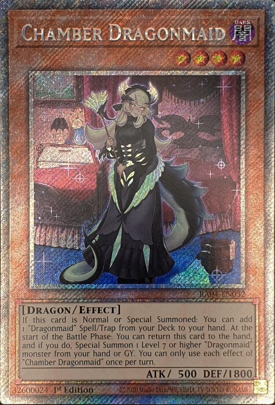 Chamber Dragonmaid [RA04-EN032] Platinum Secret Rare | Exor Games New Glasgow