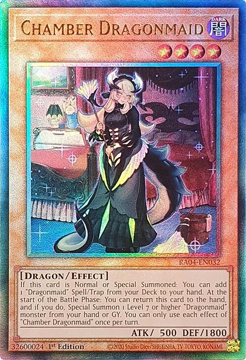 Chamber Dragonmaid [RA04-EN032] Prismatic Ultimate Rare | Exor Games New Glasgow