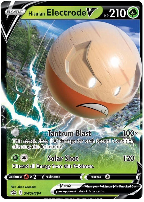 Hisuian Electrode V (SWSH294) (Jumbo Card) [Sword & Shield: Black Star Promos] | Exor Games New Glasgow