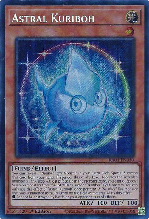 Astral Kuriboh [RA04-EN040] Secret Rare | Exor Games New Glasgow