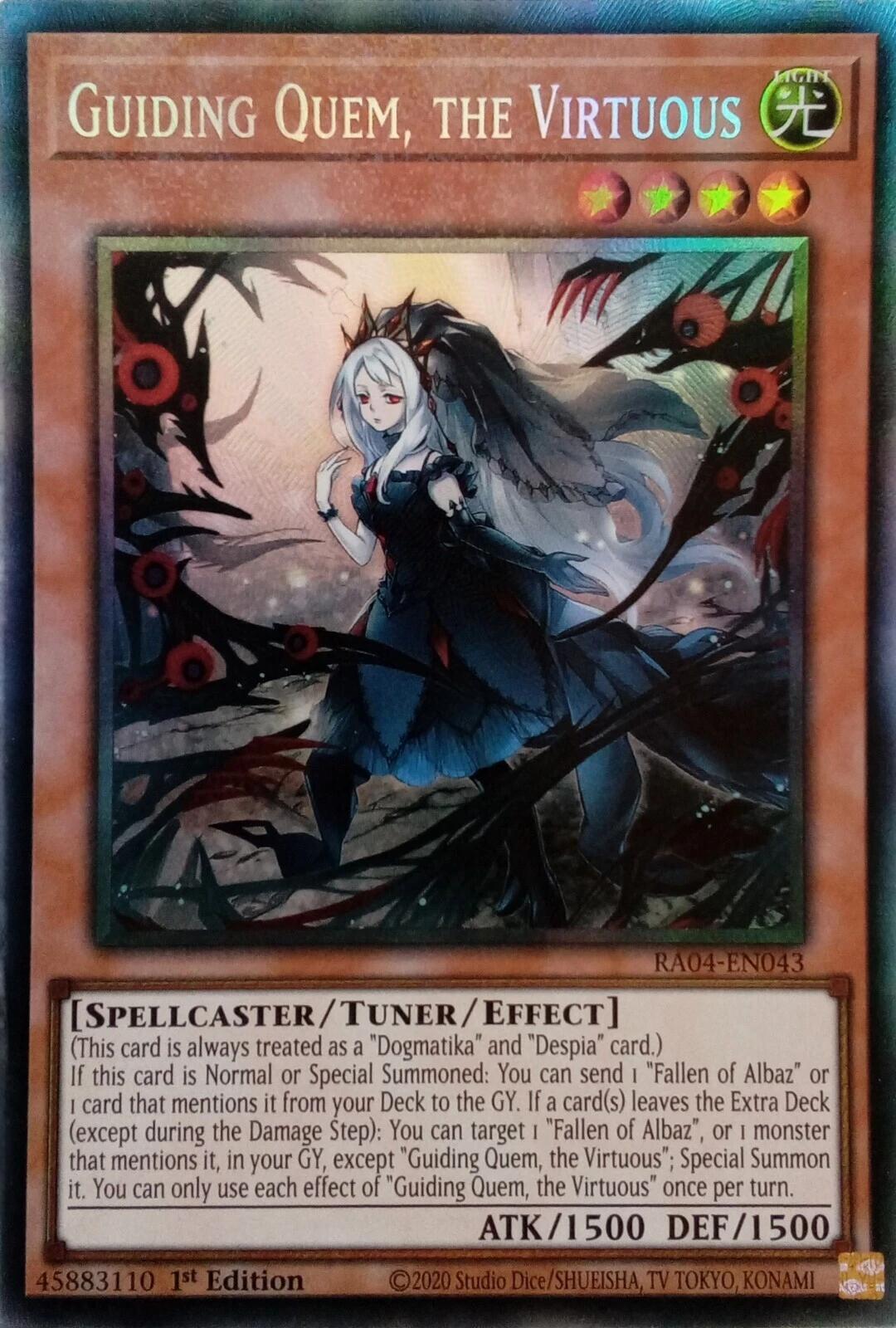Guiding Quem, the Virtuous [RA04-EN043] Prismatic Collector's Rare | Exor Games New Glasgow