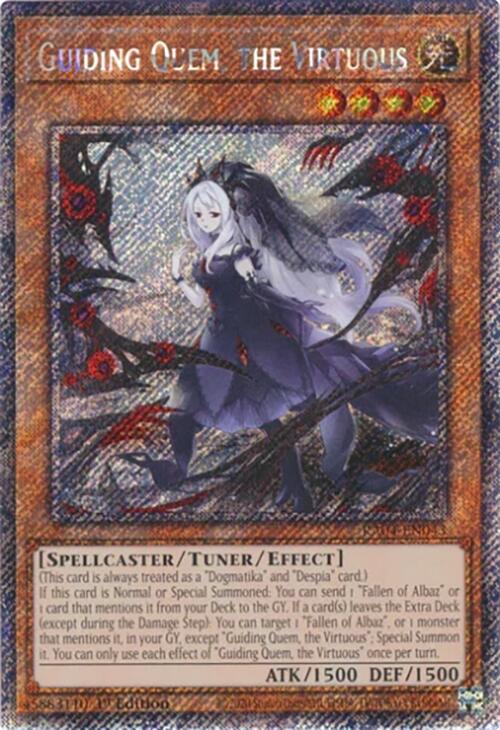Guiding Quem, the Virtuous [RA04-EN043] Platinum Secret Rare | Exor Games New Glasgow