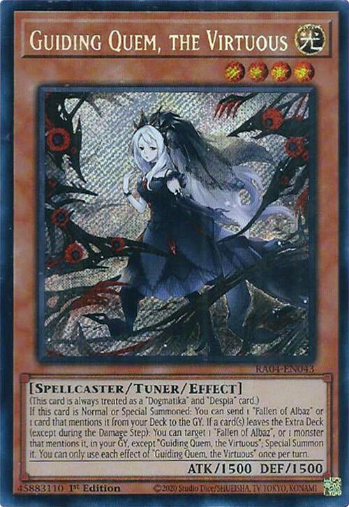 Guiding Quem, the Virtuous [RA04-EN043] Secret Rare | Exor Games New Glasgow