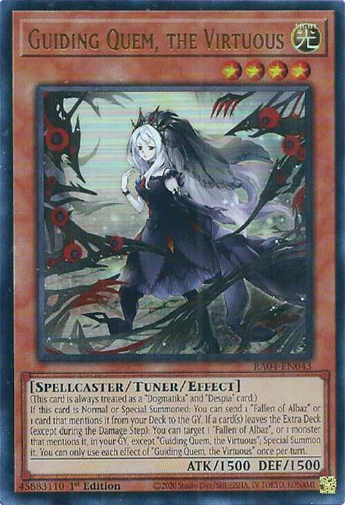 Guiding Quem, the Virtuous [RA04-EN043] Ultra Rare | Exor Games New Glasgow