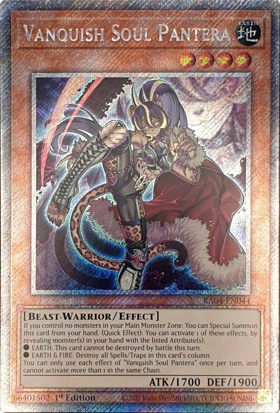 Vanquish Soul Pantera [RA04-EN044] Platinum Secret Rare | Exor Games New Glasgow