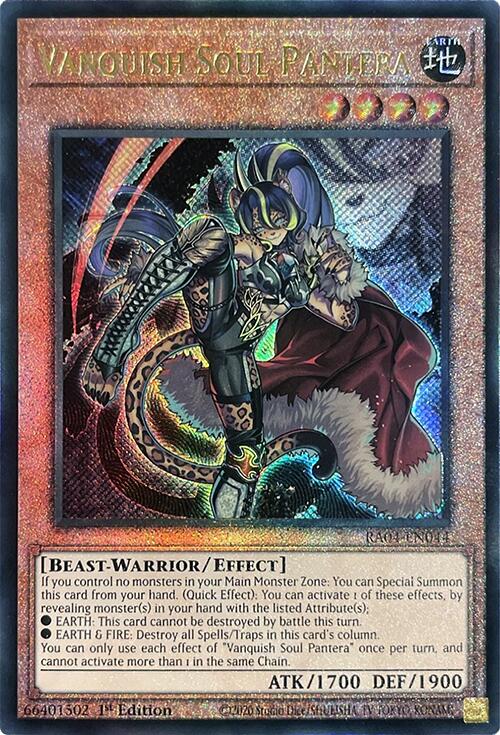 Vanquish Soul Pantera [RA04-EN044] Prismatic Ultimate Rare | Exor Games New Glasgow