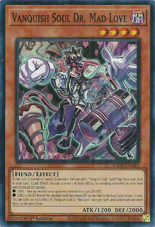 Vanquish Soul Dr. Mad Love [RA04-EN045] Super Rare | Exor Games New Glasgow