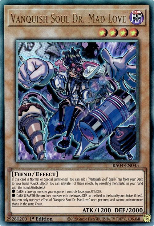 Vanquish Soul Dr. Mad Love [RA04-EN045] Prismatic Ultimate Rare | Exor Games New Glasgow
