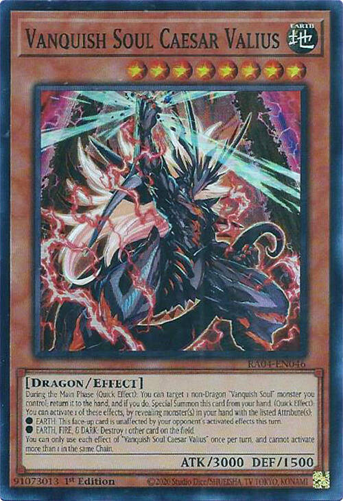 Vanquish Soul Caesar Valius [RA04-EN046] Super Rare | Exor Games New Glasgow