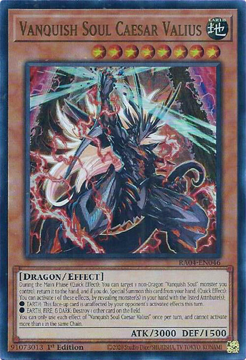 Vanquish Soul Caesar Valius [RA04-EN046] Ultra Rare | Exor Games New Glasgow