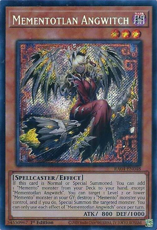 Mementotlan Angwitch [RA04-EN048] Secret Rare | Exor Games New Glasgow