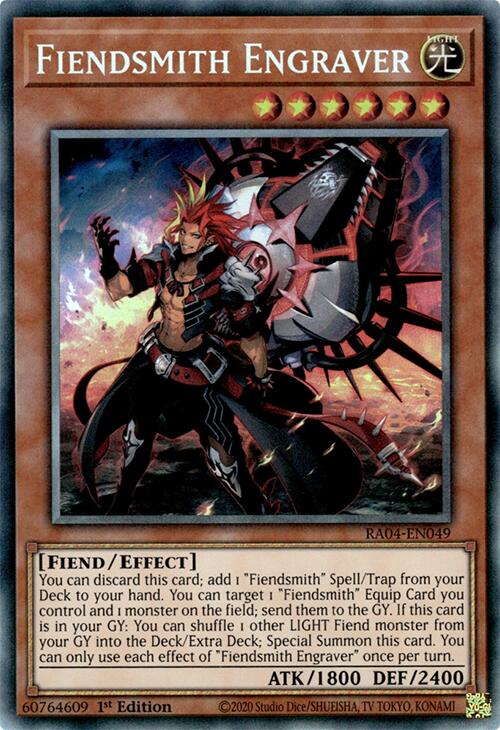 Fiendsmith Engraver [RA04-EN049] Prismatic Collector's Rare | Exor Games New Glasgow
