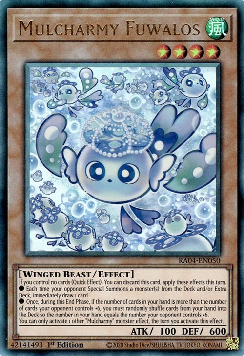 Mulcharmy Fuwalos [RA04-EN050] Prismatic Ultimate Rare | Exor Games New Glasgow
