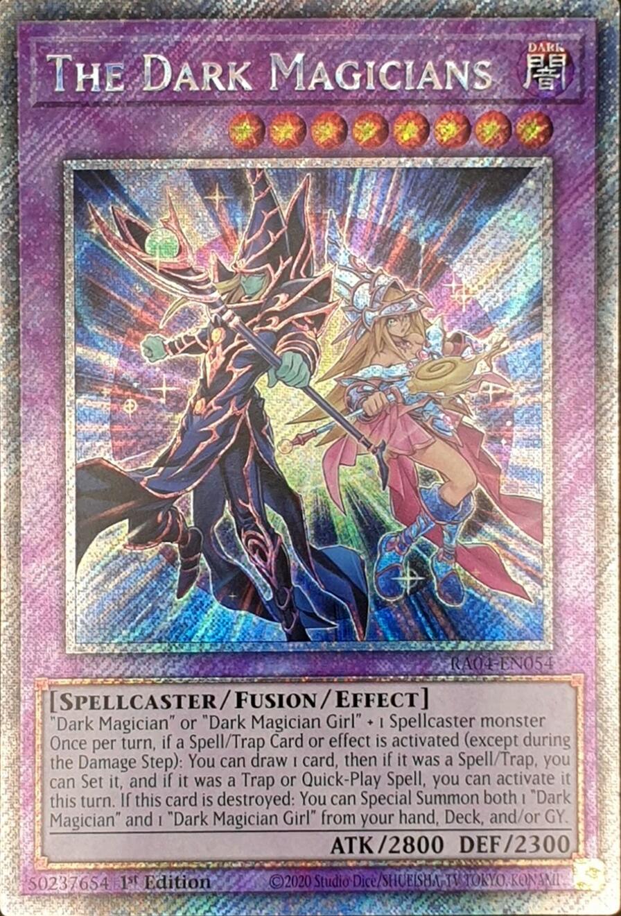 The Dark Magicians [RA04-EN054] Platinum Secret Rare | Exor Games New Glasgow