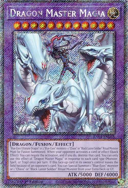 Dragon Master Magia [RA04-EN055] Platinum Secret Rare | Exor Games New Glasgow