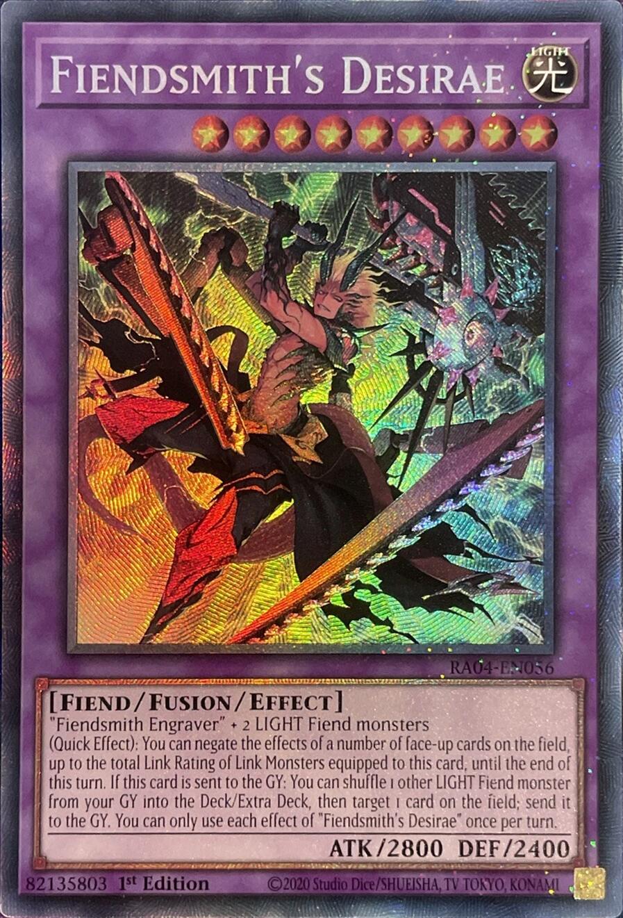 Fiendsmith's Desirae [RA04-EN056] Prismatic Collector's Rare | Exor Games New Glasgow