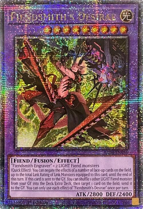 Fiendsmith's Desirae [RA04-EN056] Quarter Century Secret Rare | Exor Games New Glasgow