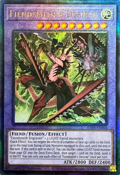 Fiendsmith's Desirae [RA04-EN056] Prismatic Ultimate Rare | Exor Games New Glasgow
