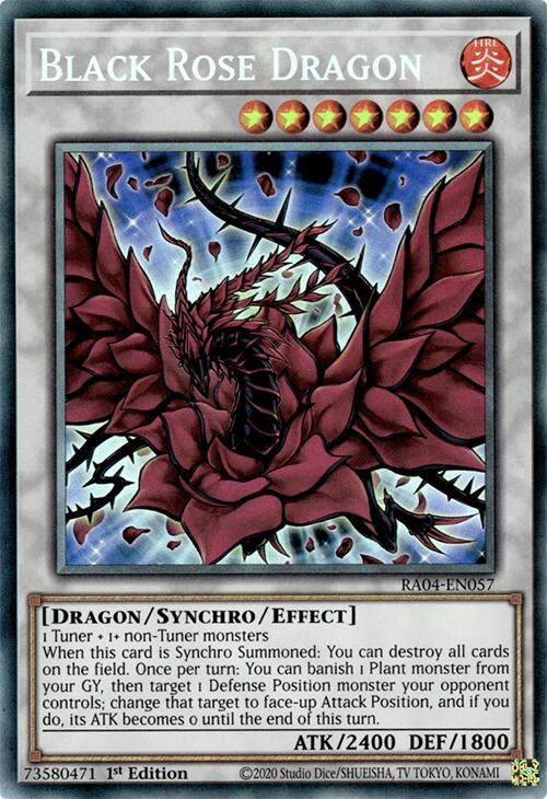 Black Rose Dragon [RA04-EN057] Prismatic Collector's Rare | Exor Games New Glasgow
