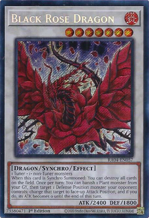 Black Rose Dragon [RA04-EN057] Secret Rare | Exor Games New Glasgow