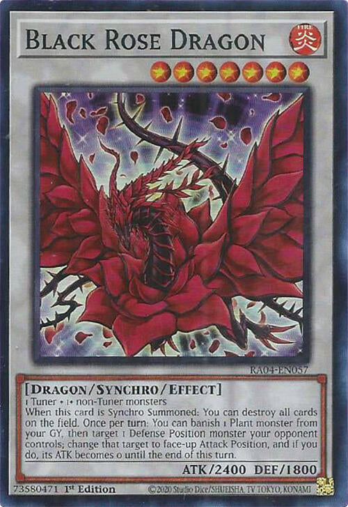 Black Rose Dragon [RA04-EN057] Super Rare | Exor Games New Glasgow
