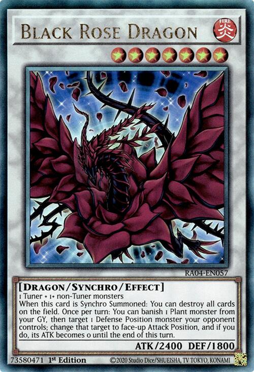 Black Rose Dragon [RA04-EN057] Prismatic Ultimate Rare | Exor Games New Glasgow