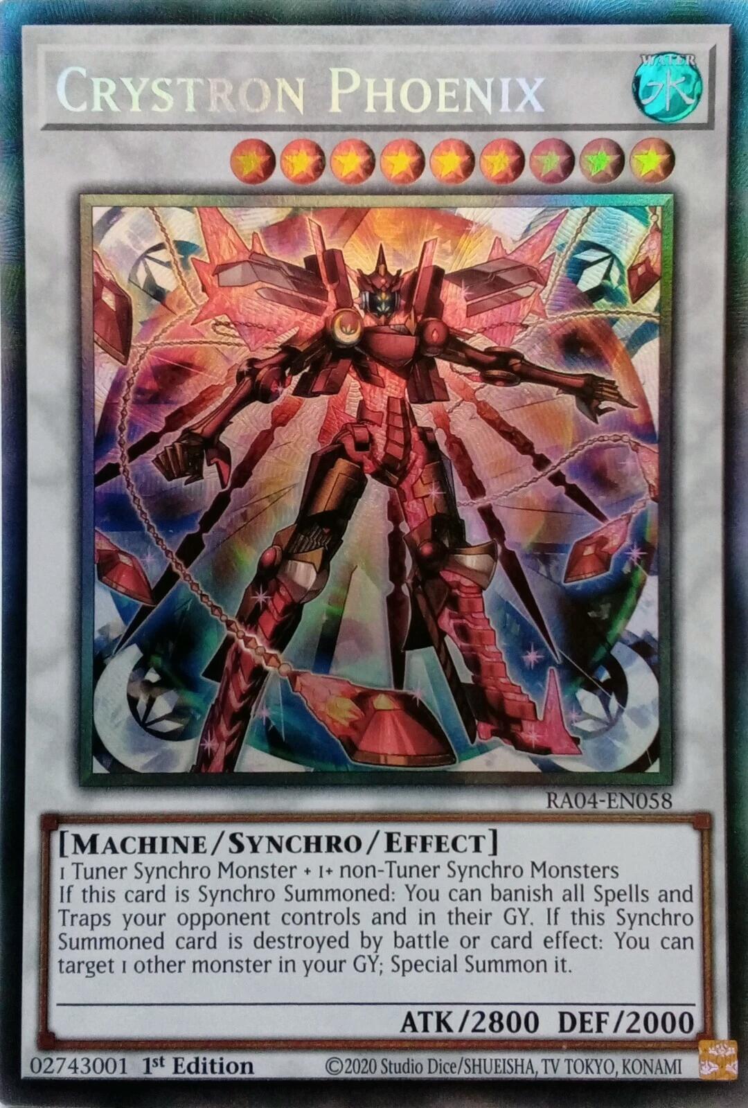 Crystron Phoenix [RA04-EN058] Prismatic Collector's Rare | Exor Games New Glasgow