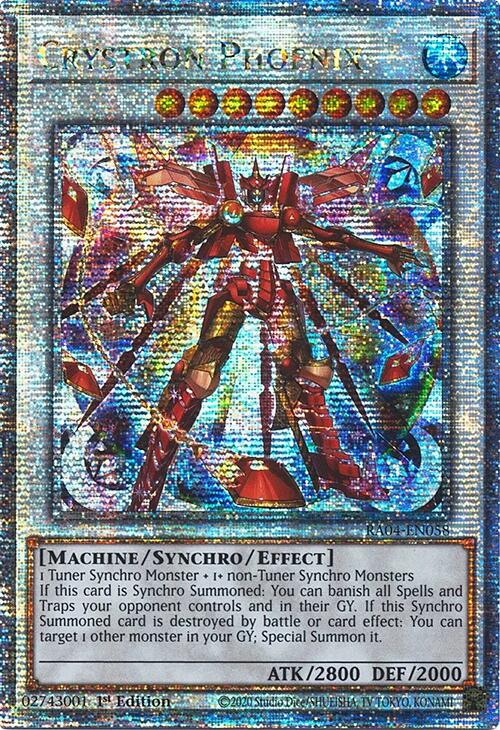 Crystron Phoenix [RA04-EN058] Quarter Century Secret Rare | Exor Games New Glasgow