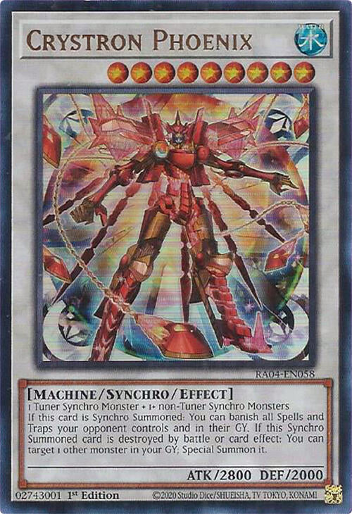 Crystron Phoenix [RA04-EN058] Ultra Rare | Exor Games New Glasgow
