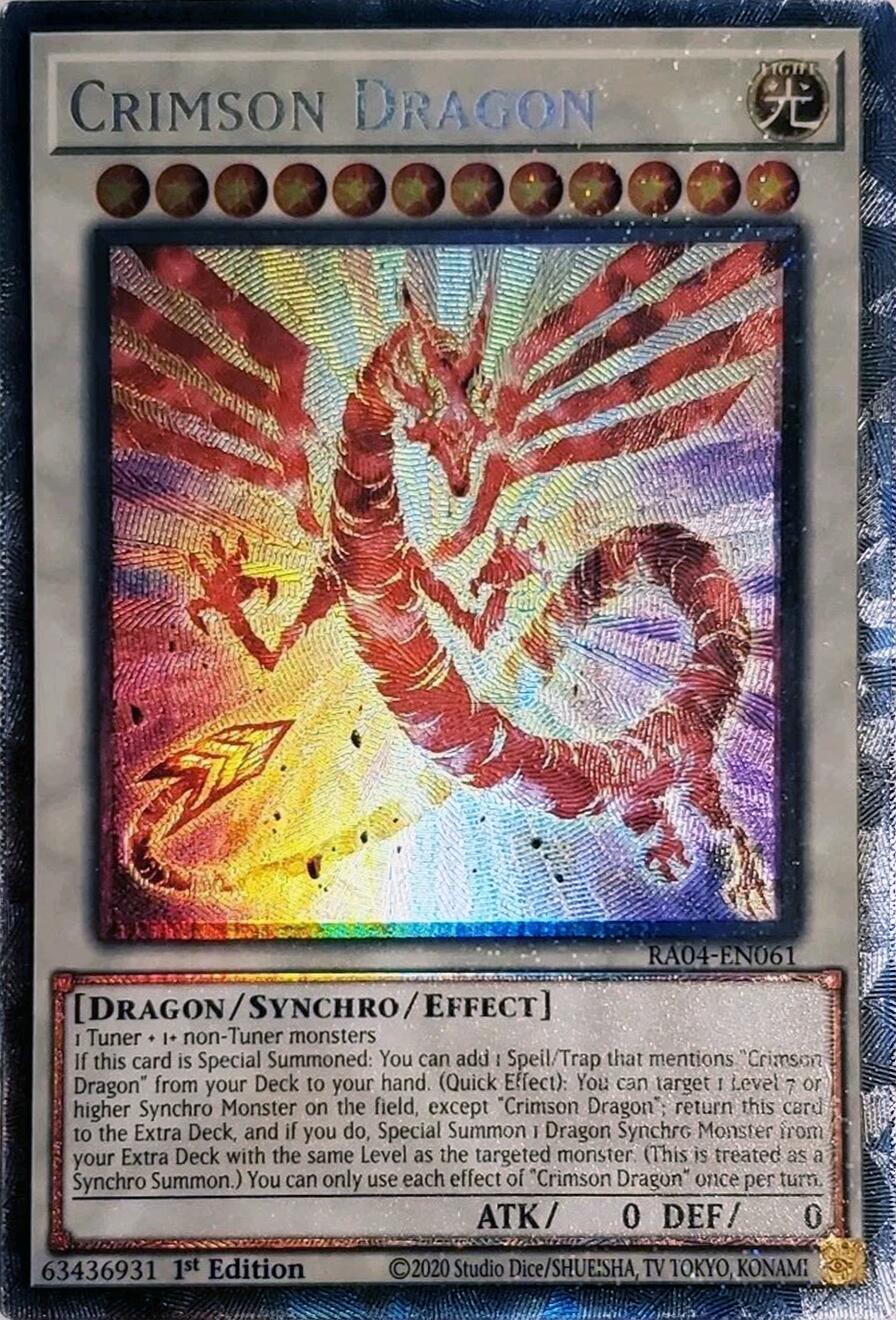 Crimson Dragon (card) [RA04-EN061] Prismatic Collector's Rare | Exor Games New Glasgow