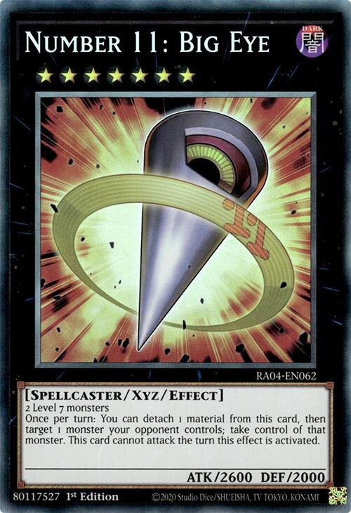 Number 11: Big Eye [RA04-EN062] Prismatic Collector's Rare | Exor Games New Glasgow