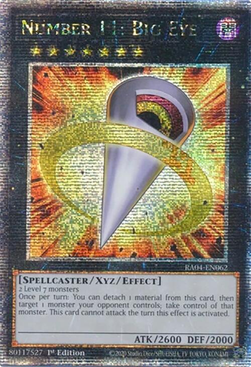 Number 11: Big Eye [RA04-EN062] Quarter Century Secret Rare | Exor Games New Glasgow