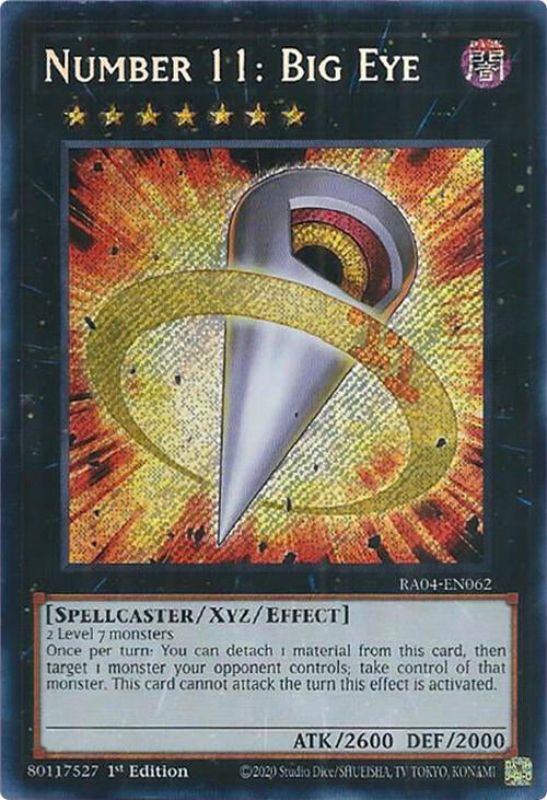 Number 11: Big Eye [RA04-EN062] Secret Rare | Exor Games New Glasgow