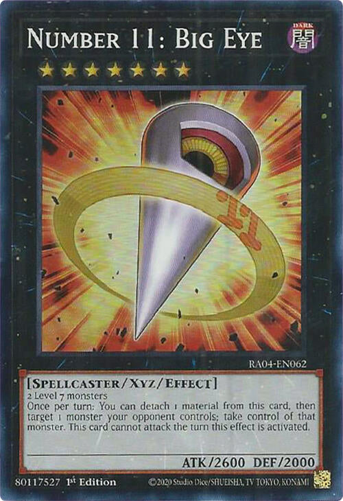 Number 11: Big Eye [RA04-EN062] Super Rare | Exor Games New Glasgow