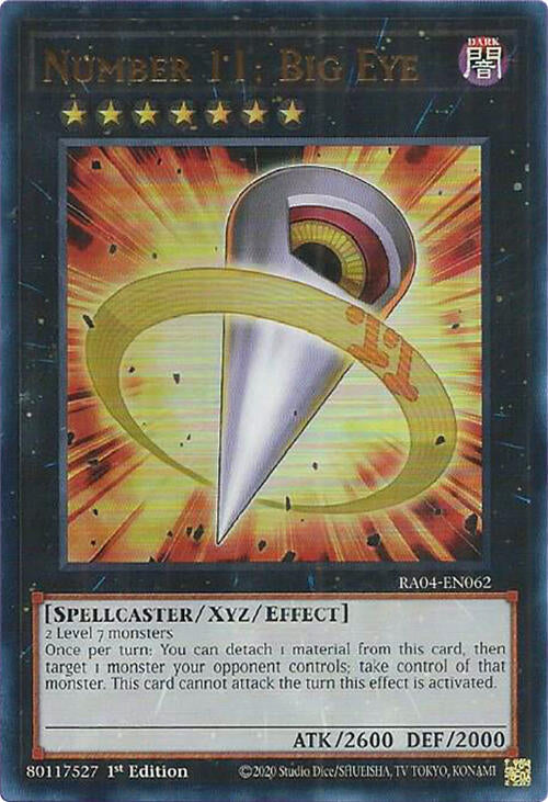 Number 11: Big Eye [RA04-EN062] Ultra Rare | Exor Games New Glasgow