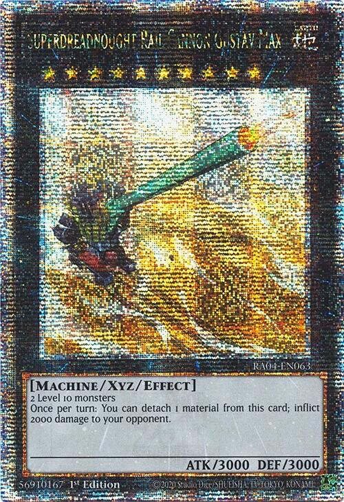 Superdreadnought Rail Cannon Gustav Max [RA04-EN063] Quarter Century Secret Rare | Exor Games New Glasgow