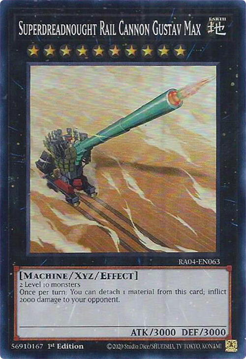 Superdreadnought Rail Cannon Gustav Max [RA04-EN063] Super Rare | Exor Games New Glasgow