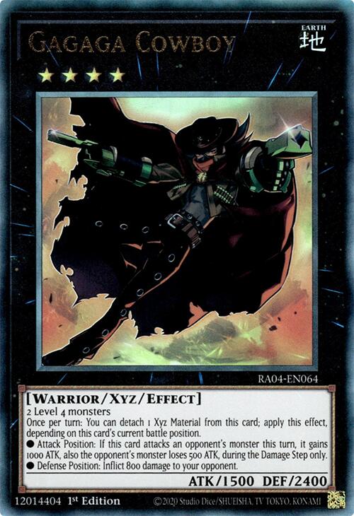 Gagaga Cowboy [RA04-EN064] Prismatic Ultimate Rare | Exor Games New Glasgow