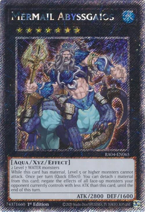 Mermail Abyssgaios [RA04-EN065] Platinum Secret Rare | Exor Games New Glasgow